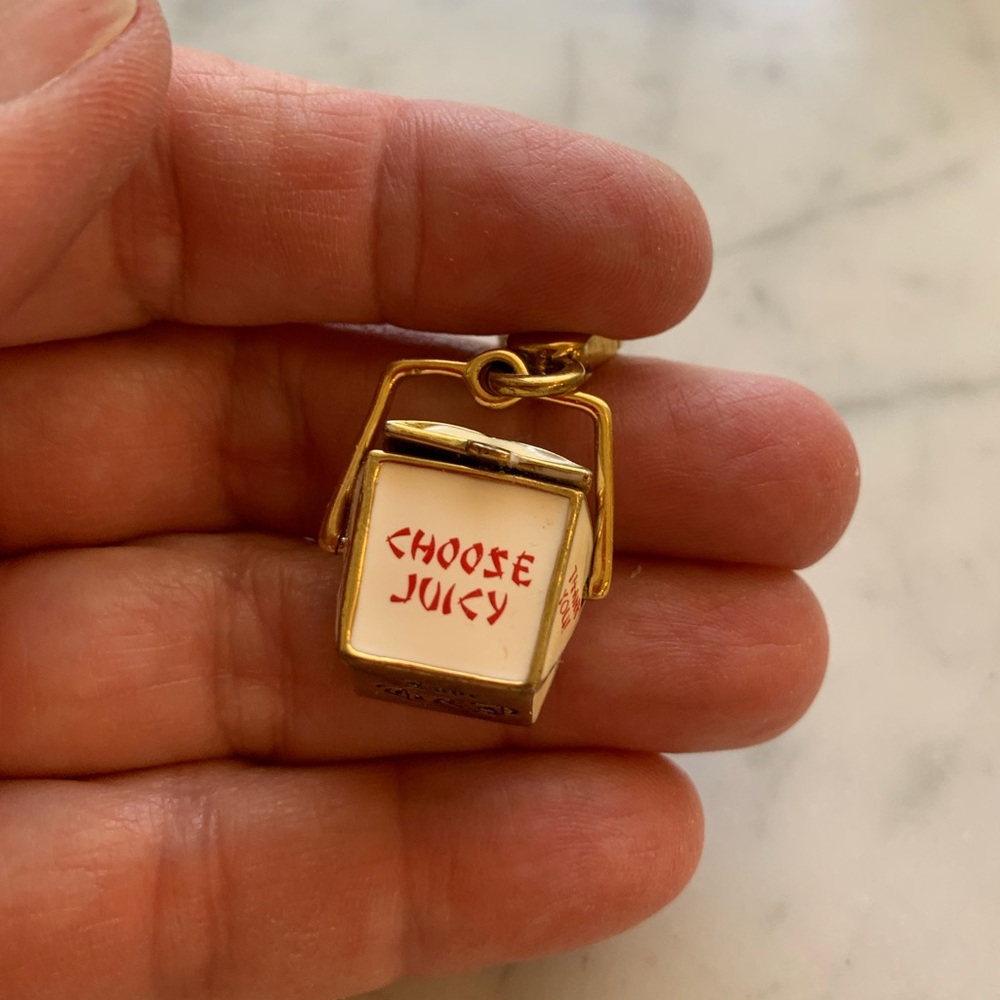 Juicy Couture Chinese food box charm